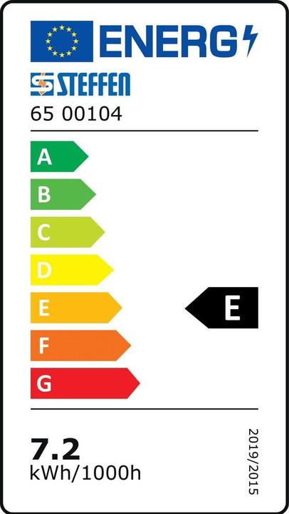 Energy Label Steffen GardenLine spotlight with LED lamp 6W, 667lm, 3000K, H05RN-F 3G1mm², plug T13 (667 lm, GU10, IP66)