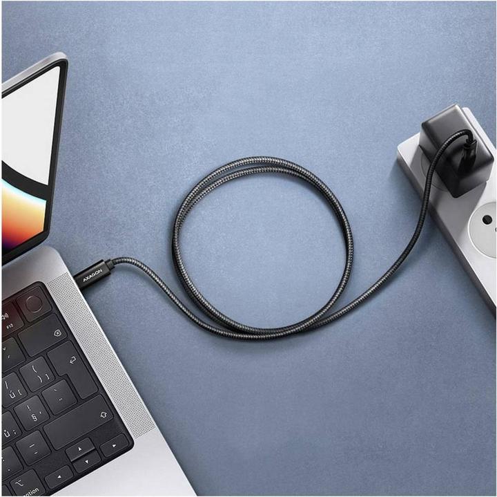 Produktbild Axagon BUCM4X-CM10AB NEWGEN USB-C <> USB-C 4 Gen 3x2 Kabel 0,5 m Schwarz (0.50 m, 240 W)