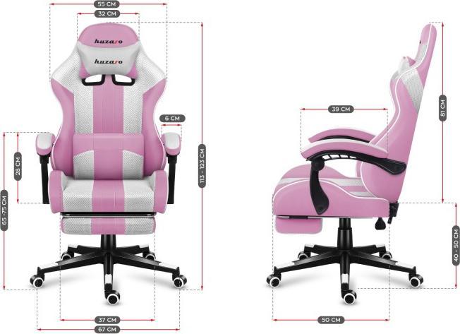Produktbild Huzaro Fotel gamingowy Force 4.7 Pink Mesh