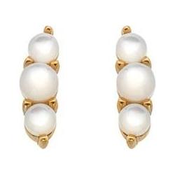 Hot Diamonds, Ohrringe, Charming Jac Jossa Soul DE761 Diamond and Pearl Gold Plated Earrings