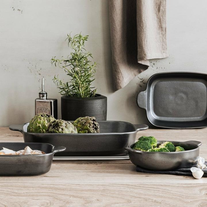 Produktbild Thomas Keramik Anthrazit Auflaufform klein rund