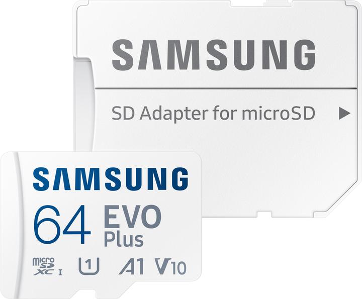 Image du produit Samsung EVO Plus (64 Go, microSDXC, U1, UHS-I)