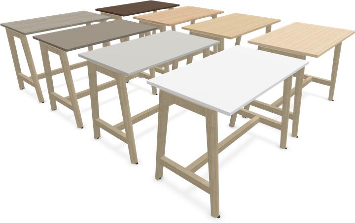 Actual product image Narbutas Nova Wood high table (120 x 70 x 105 cm)