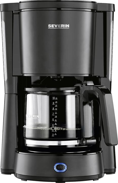 SEVERIN KA 9554 Caffettiera A Filtro: 1,25 L (10 Tazze), 1000 W, Acciaio Inox - Indicatore Acqua