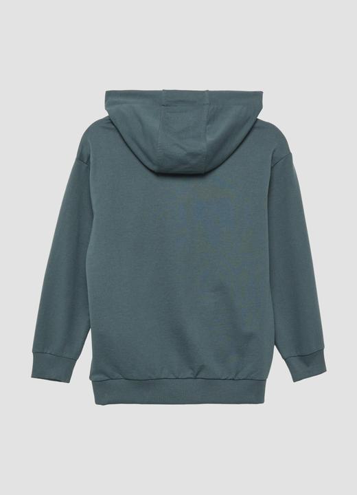 Actual product image S.Oliver Sweatshirt Unisex Kapuzen-Sweatshirt mit Känguru-Tasche und Frontprint (134, 140)