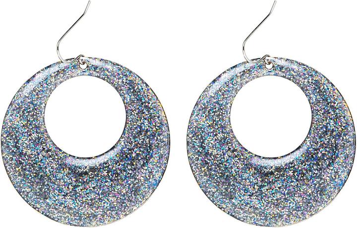 Produktbild Widmann Silberne Glitzernde 70er Ohrringe