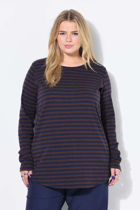 Produktbild Studio Untold Ringelshirt, Wide Shape, Rippjersey, Langarm (58)