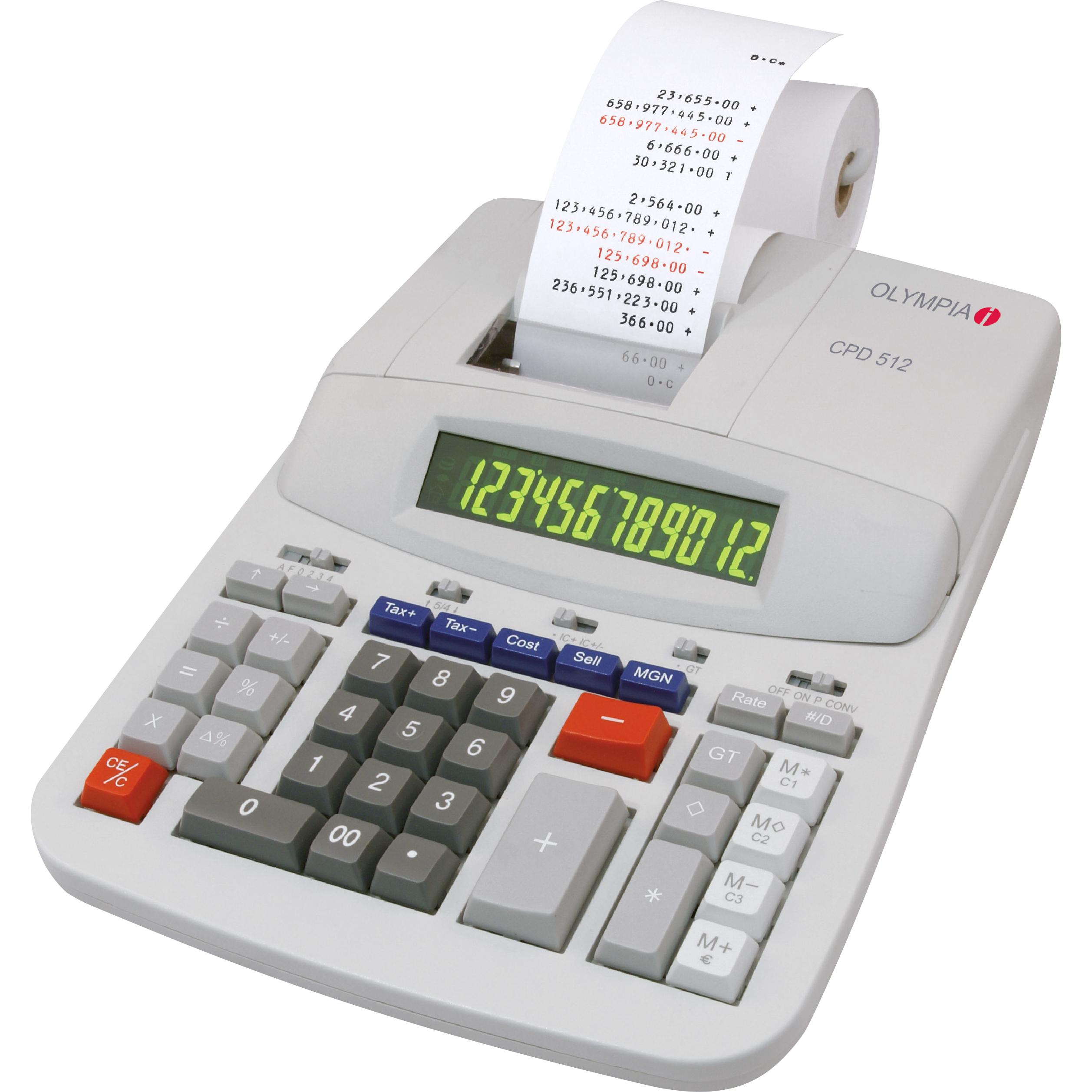 Olympia, Taschenrechner, Cpd 512 (Netzbetrieb)