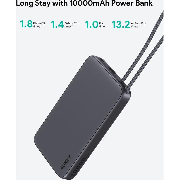Actual product image Aukey Spark Sling (10000 mAh, 15 W, 38.50 Wh)