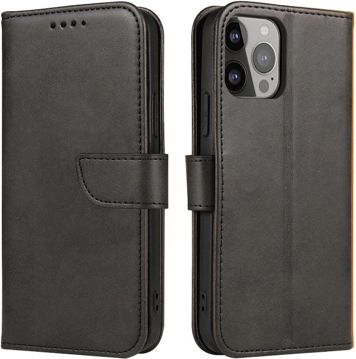 Produktbild Hurtel Back panel cover Magnet Case with Flip for Samsung Galaxy A26 - Black (Samsung Galaxy A26)