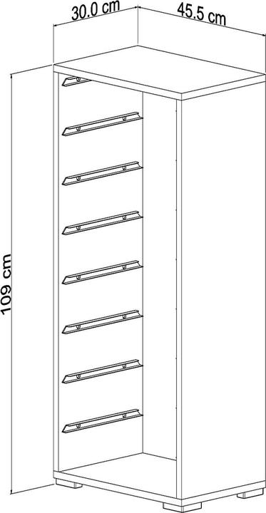 Image du produit Homitis Cara Multi Purpose Cabinet (45.50 x 109 x 30 cm)