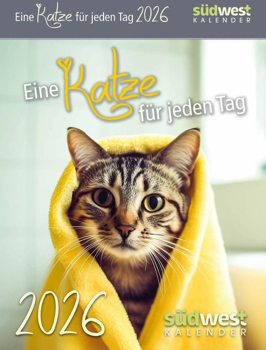 Image du produit Un chat pour chaque jour 2026 - Calendrier à effacement journalier à poser ou à suspendre (11 x 15 cm, Couverture rigide, Allemand)