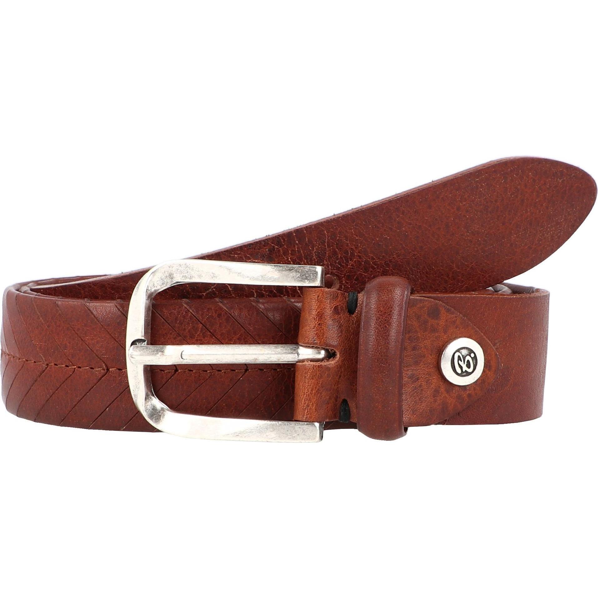 B.Belt, Herren, Gürtel, Vince Gürtel Leder, Braun, (100)
