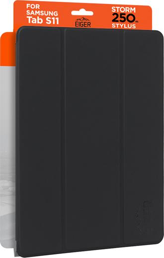 Eiger Folio-Case mit Stylus-Halterung schwarz Storm 250m Stylus Case Black Retail (Samsung Galaxy Tab S11)