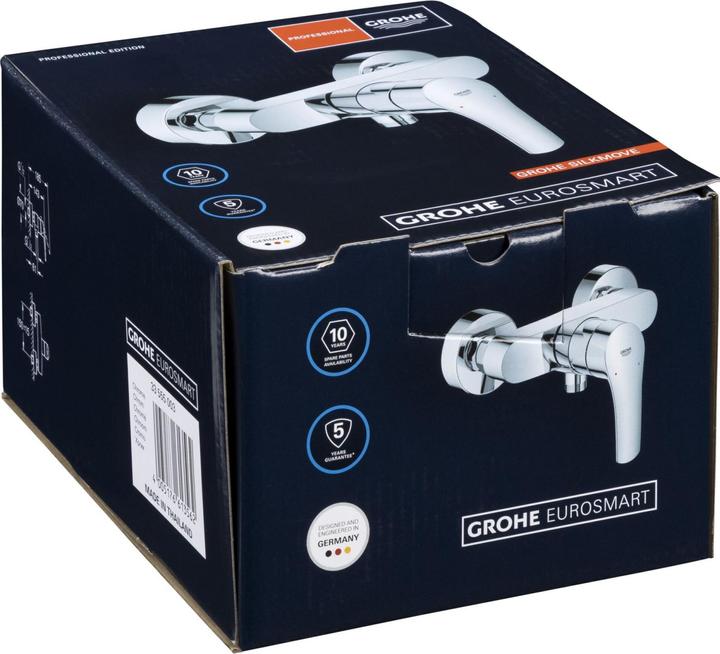 Produktbild Grohe Einhand-Brausebatterie EUROSMART 1/2" chr