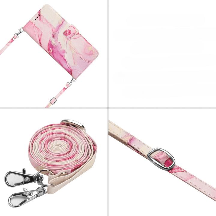 Actual product image Cover-Discount OPPO Reno10 / 10 Pro - Case Cover with lanyard Marble pink (OPPO Reno 10, Oppo Reno 10 Pro)