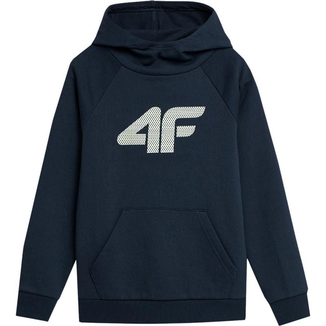 4F, Jungen, Pullover, Pullover für Jungen dunkelblau 4FJSS23TSWSM220 31S (140cm), Blau, (31)