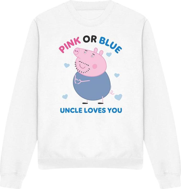 Immagine prodotto Peppa Pig Pink Or Blue Uncle Pig Loves You Felpa Adulto Unisex (L)