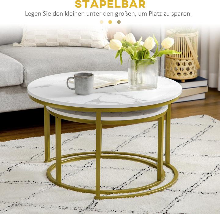 Image du produit Homcom Ensemble de tables basses