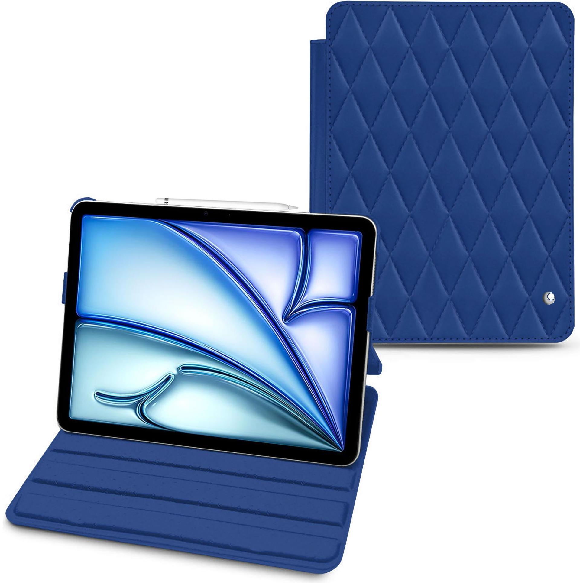 Thumbnail - Noreve Lederschutzhülle horizontal (iPad Air 2020 (4. Gen), iPad Air 2022 (5. Gen)), Tablet Hülle, Blau
