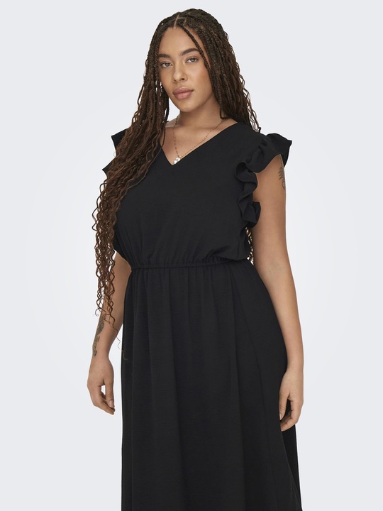 Produktbild Only Normal geschnitten V-Ausschnitt Curve Langes Kleid Kleid (48)