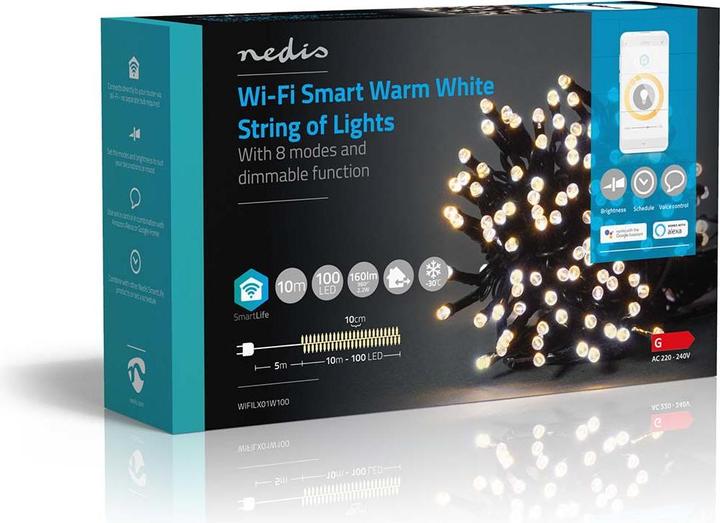 Actual product image Nedis SmartLife Decorative LED Wi-Fi Android™ / IOS (0.13 m)