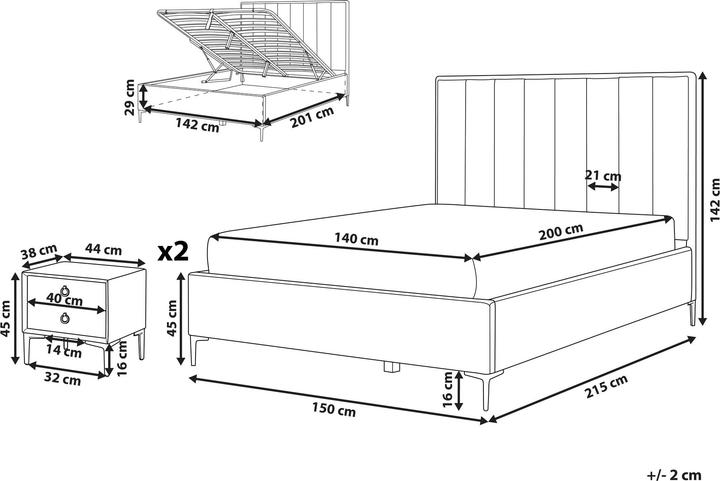 Actual product image Beliani Sezanne (140 x 200 cm)