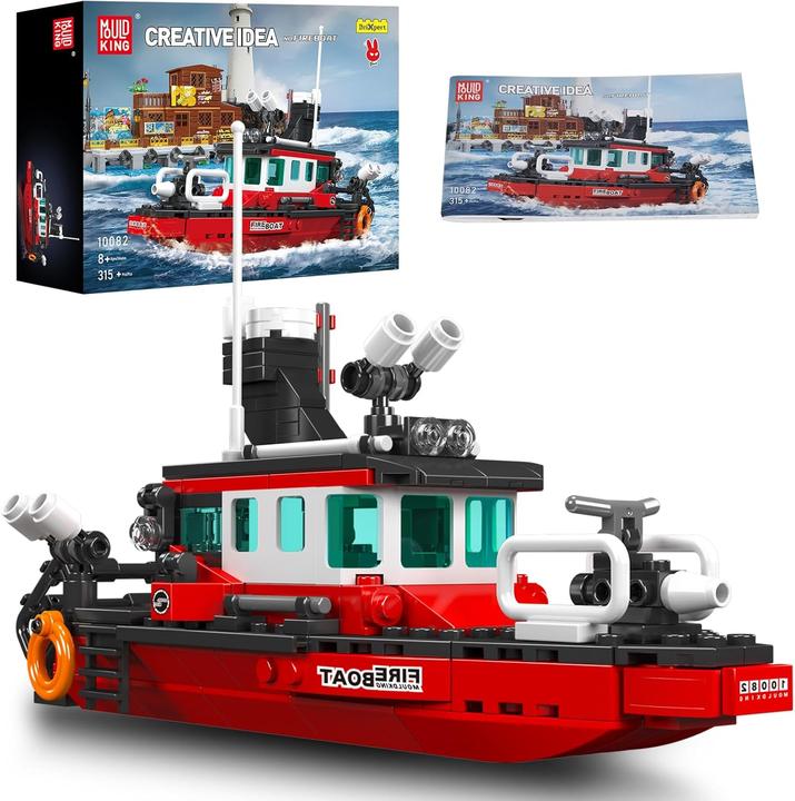 Actual product image Mould King Fire boat