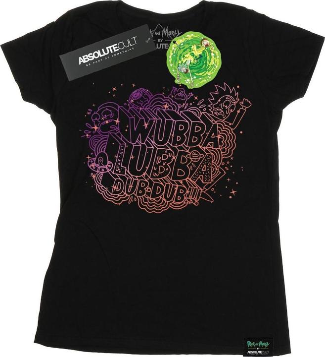 Actual product image Rick And Morty Womens/Ladies Wubba Lubba Cotton T-Shirt (XXL)