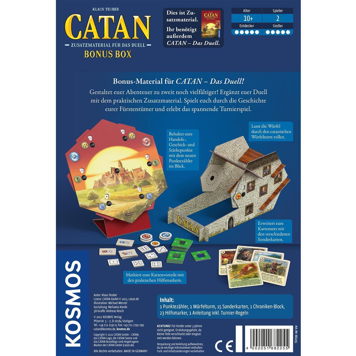 Thumbnail - Kosmos FKS6822550 - Catan: Zusatzmaterial für Das Duell, Bonus Box, 2 Spieler, 10 Jahren (DE-Erweiterung) (Deutsch)