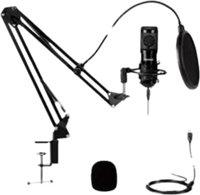 Actual product image Gear4U RGB Streaming Microphone Black Studio Microphone