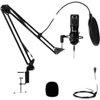 Gear4U RGB Streaming Microphone Schwarz Studio-Mikrofon, Mikrofon