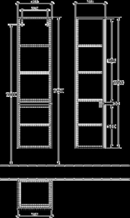 Actual product image Villeroy & Boch Legato Tall cabinet B730, 400x1550x350mm, stop (hinge) right, 2 doors