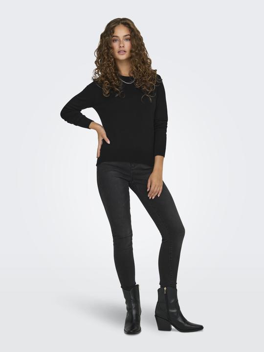 Actual product image Only Regular fit Round neck Ribbed cuffs Pullover Knitted jumper (L)