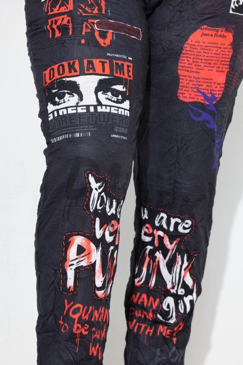 Actual product image Angel of Style Hose, Loose Fit, Joggpants, Crincle, Alloverprint (56)