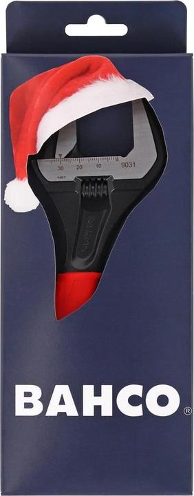 Actual product image Bahco Xmas 9031 Ergo Extra Wide Jaw Adjustable Wrench 218mm