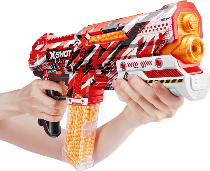 Actual product image Zuru X-SHOT Hyper Gel Clutch Blaster with gel balls - EN71