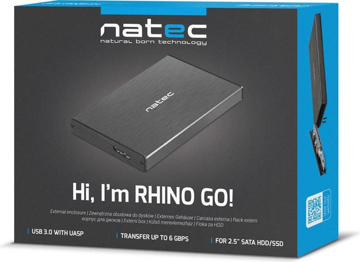 Image du produit Natec NKZ-0941 Boîtier de lecteur de stockage Boîtier HDD / SSD 2,5 pouces (2.5")