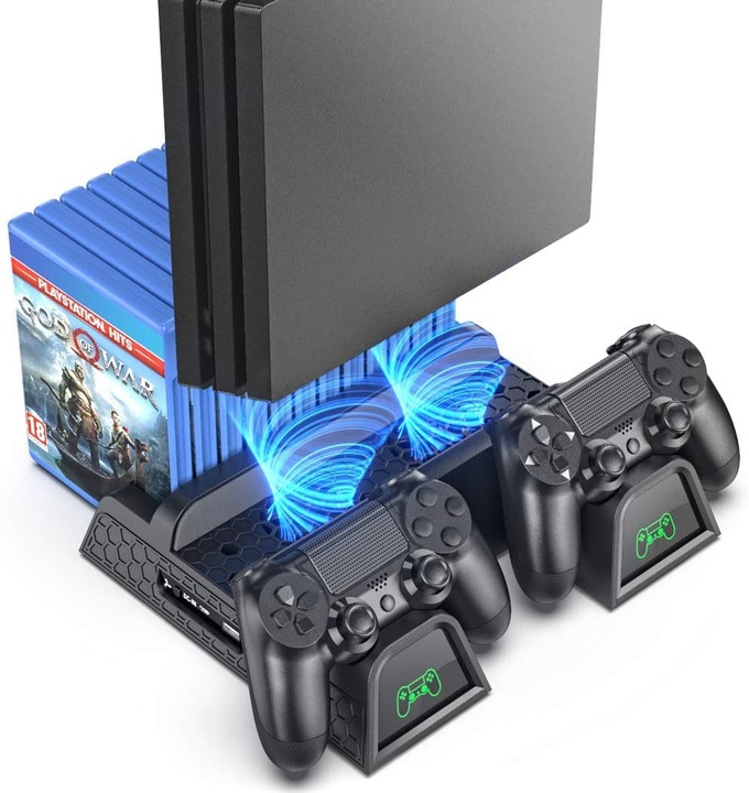 Immagine prodotto Oivo Supporto per PS4 con stazione di ricarica per controller (PS4)