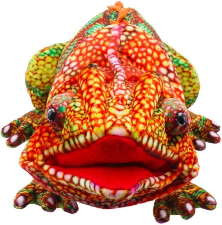 Produktbild The Puppet Company Handpuppe Chamäleon (Orange) 45 cm