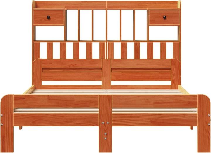 Image du produit vidaXL Bett mit Regal (140 x 200 cm)