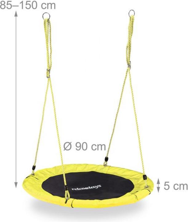 Actual product image Relaxdays 90 cm Nest Swing
