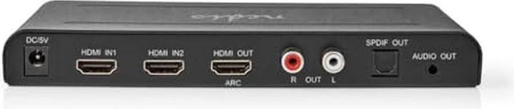 Actual product image Nedis HDMI ™ Extractor | HDMI™ input | TosLink socket / 2x HDMI™ output / 2x RCA / 3.5 mm | Maxim
