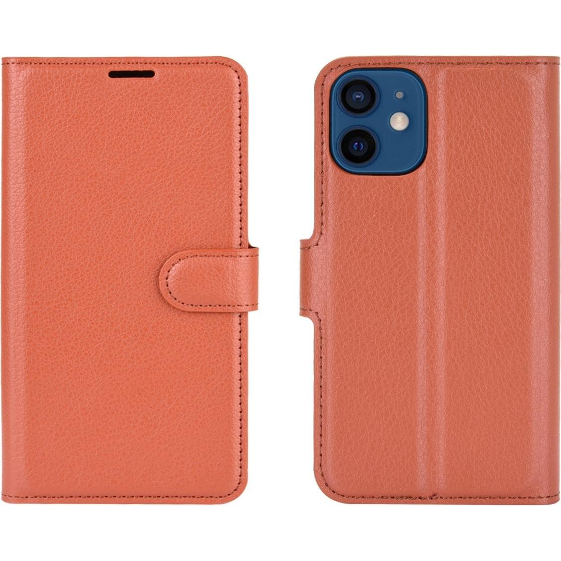 Thumbnail - Screenguard Apple iPhone 12 mini Leather Guard Lederhülle (Apple iPhone 12 mini), Smartphone Hülle, Braun