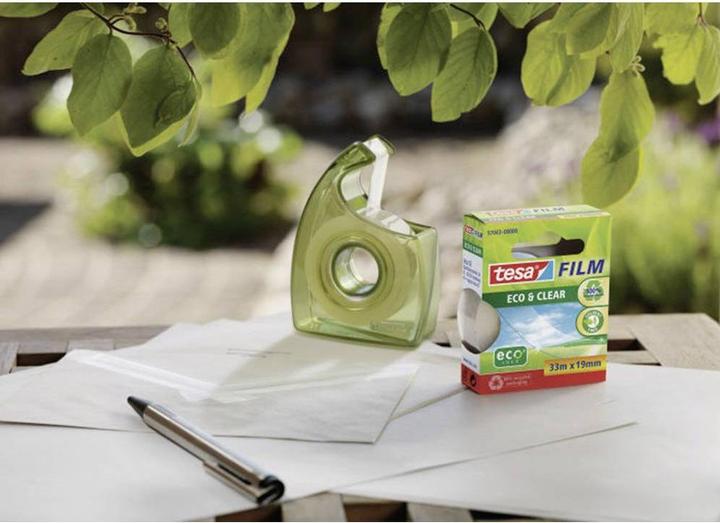 Produktbild tesa 2x tesafilm ECO & CLEAR, lösungsmittelfrei und alterungsbeständig (19 mm)