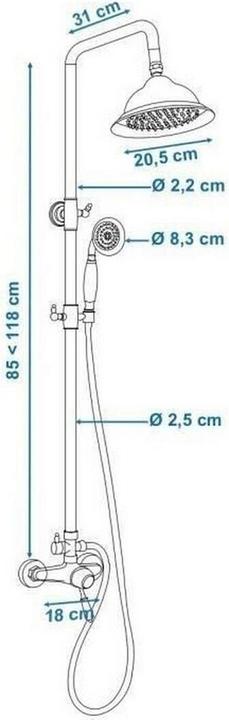 Produktbild Rousseau Dusche Säule Edel