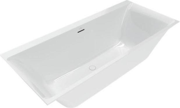 Villeroy & Boch V&B inbouwbad SUBWAY 3.0 DUO met SilentFlow, R-hoek1800x800mm wit (180 cm, 80 cm)