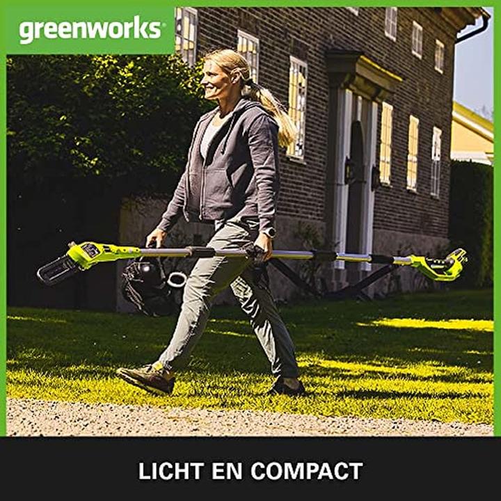 Actual product image Greenworks Cordless pole pruner G40PSF (without battery) (Battery chain saw)