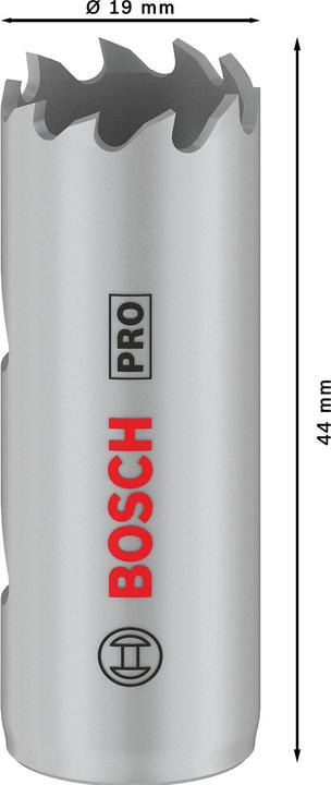 Produktbild Bosch Professional Zubehör PRO Multi Material Lochsäge, 19 mm, mit Gewinde (19 Millimeter)