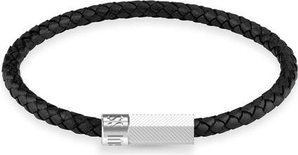 Immagine prodotto Guess Bracciale in pelle Blackjack da uomo JUXB03240JWSTBK - Lunghezza: 21 cm (21 cm)